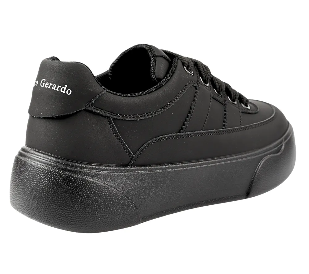 Pantofi sport, dama, FORMAZIONE, 3A992 negru, piele naturala