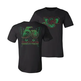 "Close to the Edge" 50th Anniversary Tour Black Butterfly T-Shirt