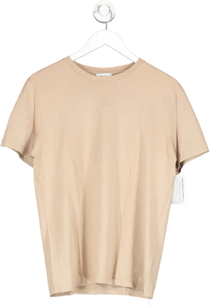 REISS Beige Crew Neck T Shirt UK M