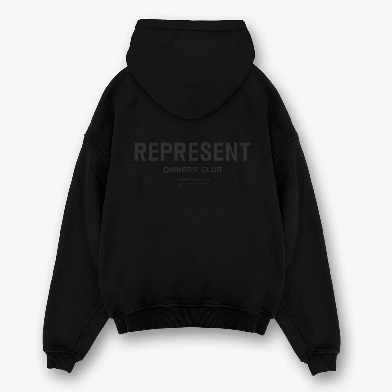 Represent Owners Club Logo Hoodie Black Reflective