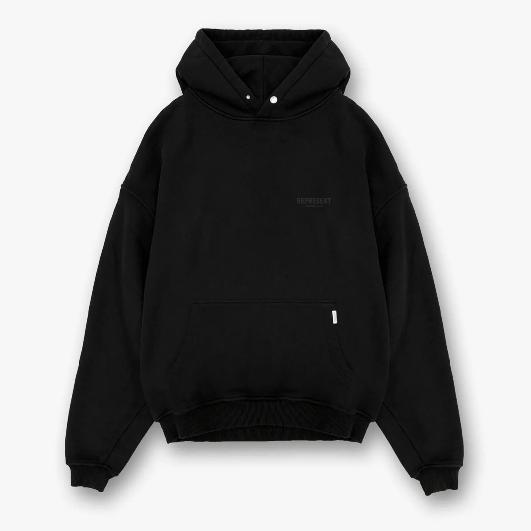 Represent Owners Club Logo Hoodie Black Reflective