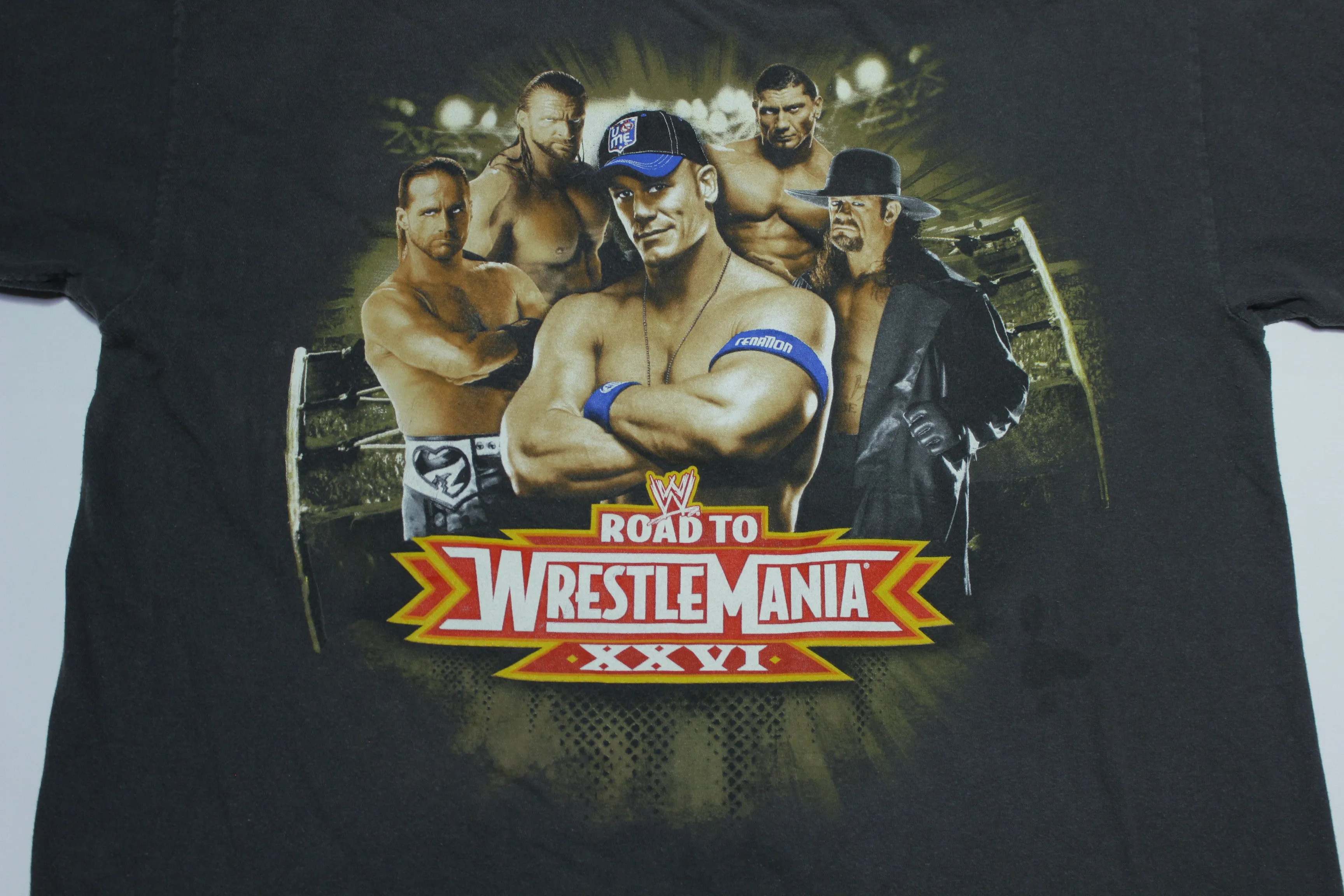 Road To Wrestlemania XXVI Undertaker Cena 2010 WWE Wrestling T-Shirt