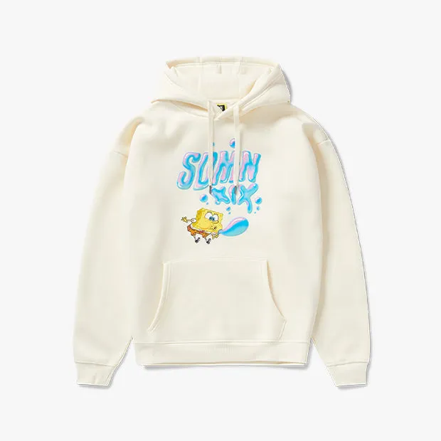 SDMN x SpongeBob Bubble Blowing Hoodie [Off White]