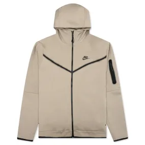 Sportswear Tech Fleece Full Zip Up Hoodie - Khaki/Black