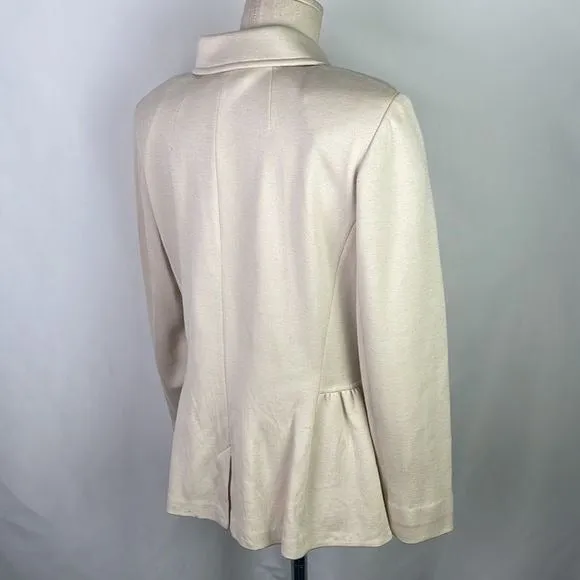 St JohnCream Jacket With Cream Beaded Buttons