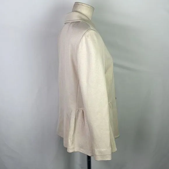 St JohnCream Jacket With Cream Beaded Buttons