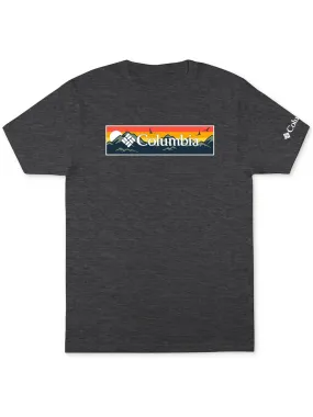 Sunset Mens Graphic Heathered T-Shirt