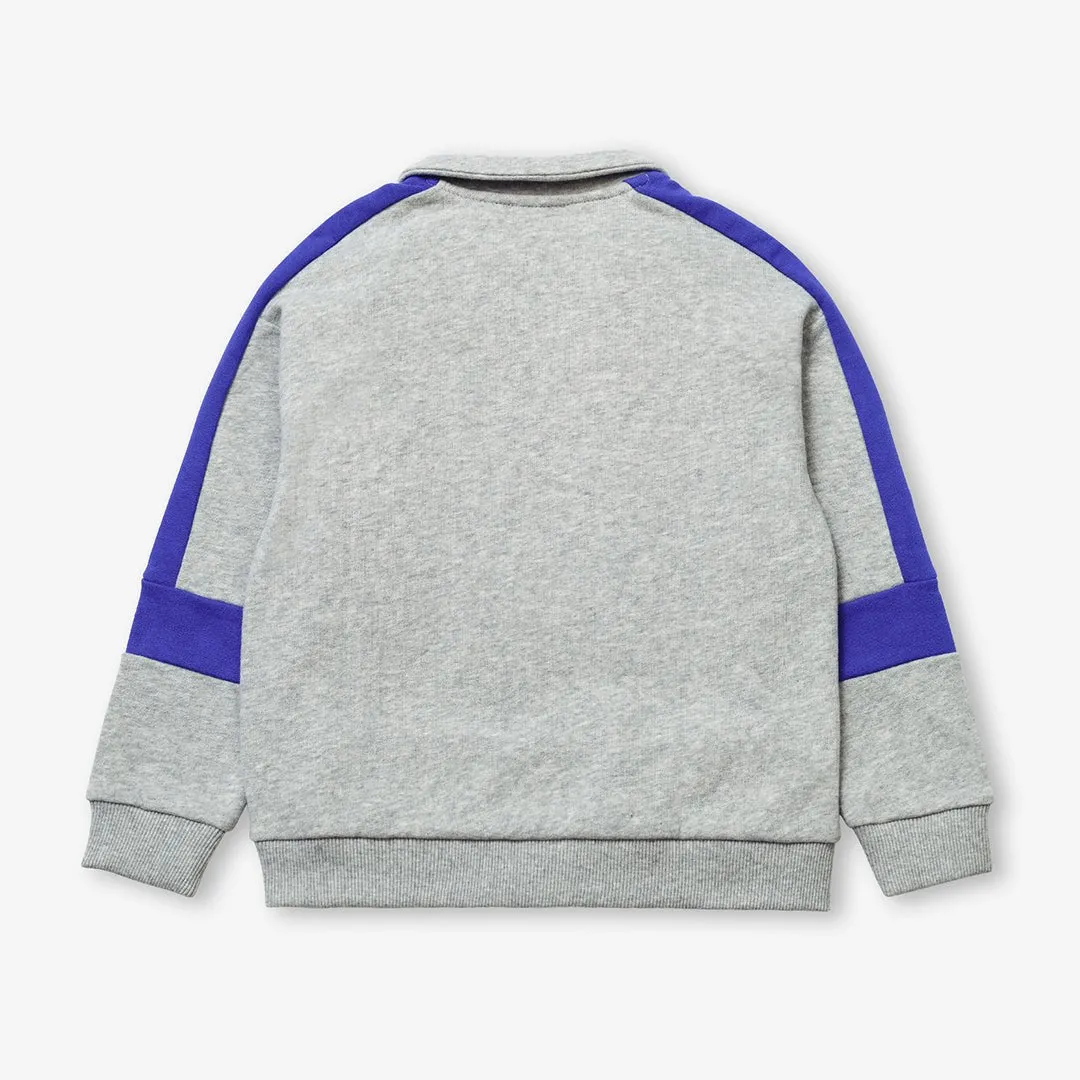 Sweatshirt "polo" for children in organic cotton