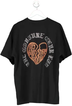 The Couture Club Black Rhinestone Graphic T Shirt UK M