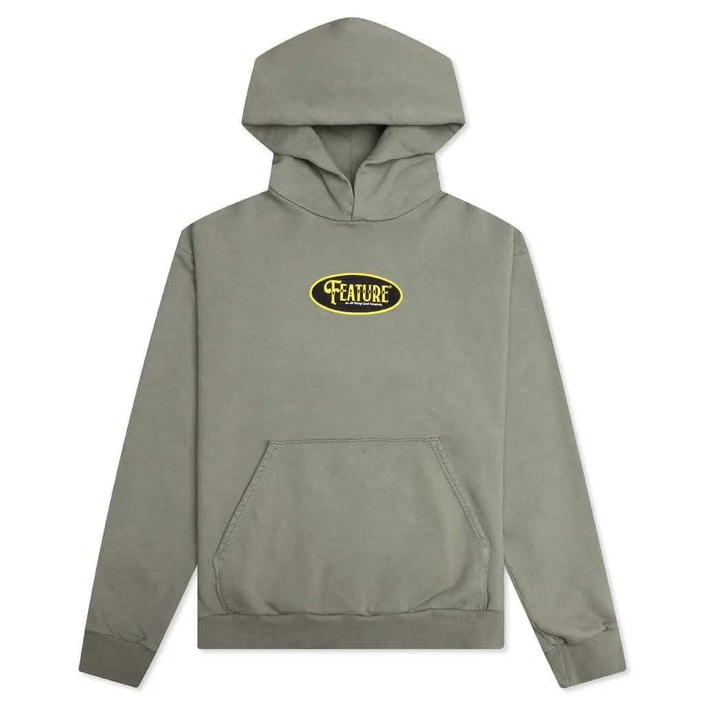 Triumph Hoodie - Green Oil