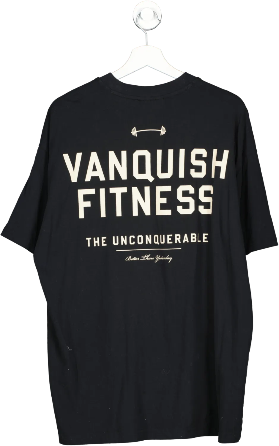 Vanquish Black The Unconquerable Ovresized T Shirt UK L