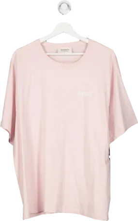 Vanquish Pink Better Than Yesterday Oversized T Shirt UK L