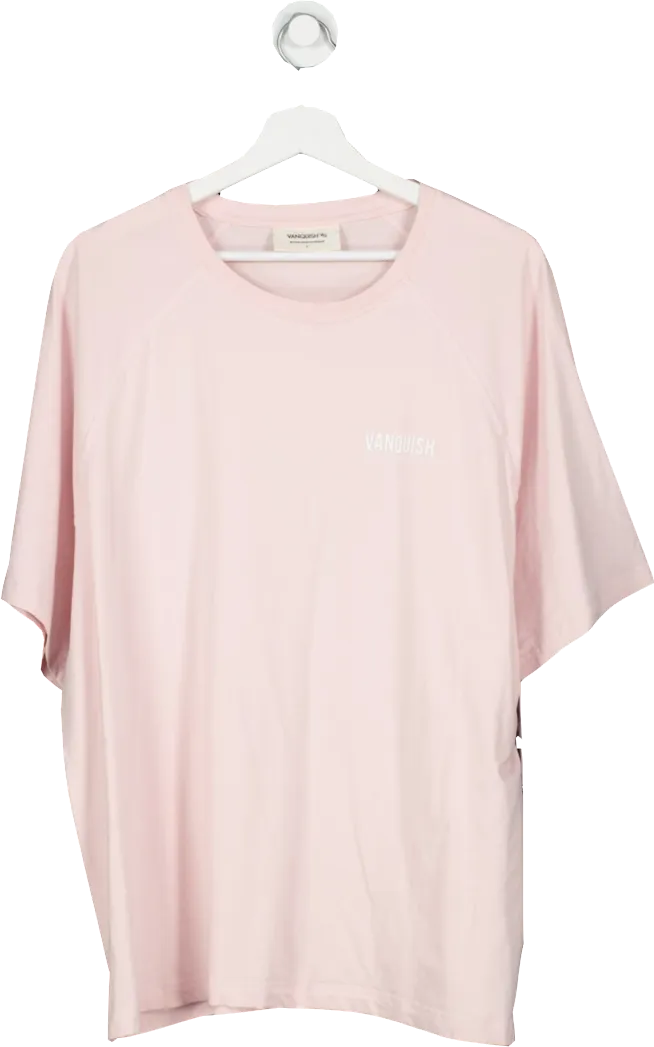 Vanquish Pink Better Than Yesterday Oversized T Shirt UK L