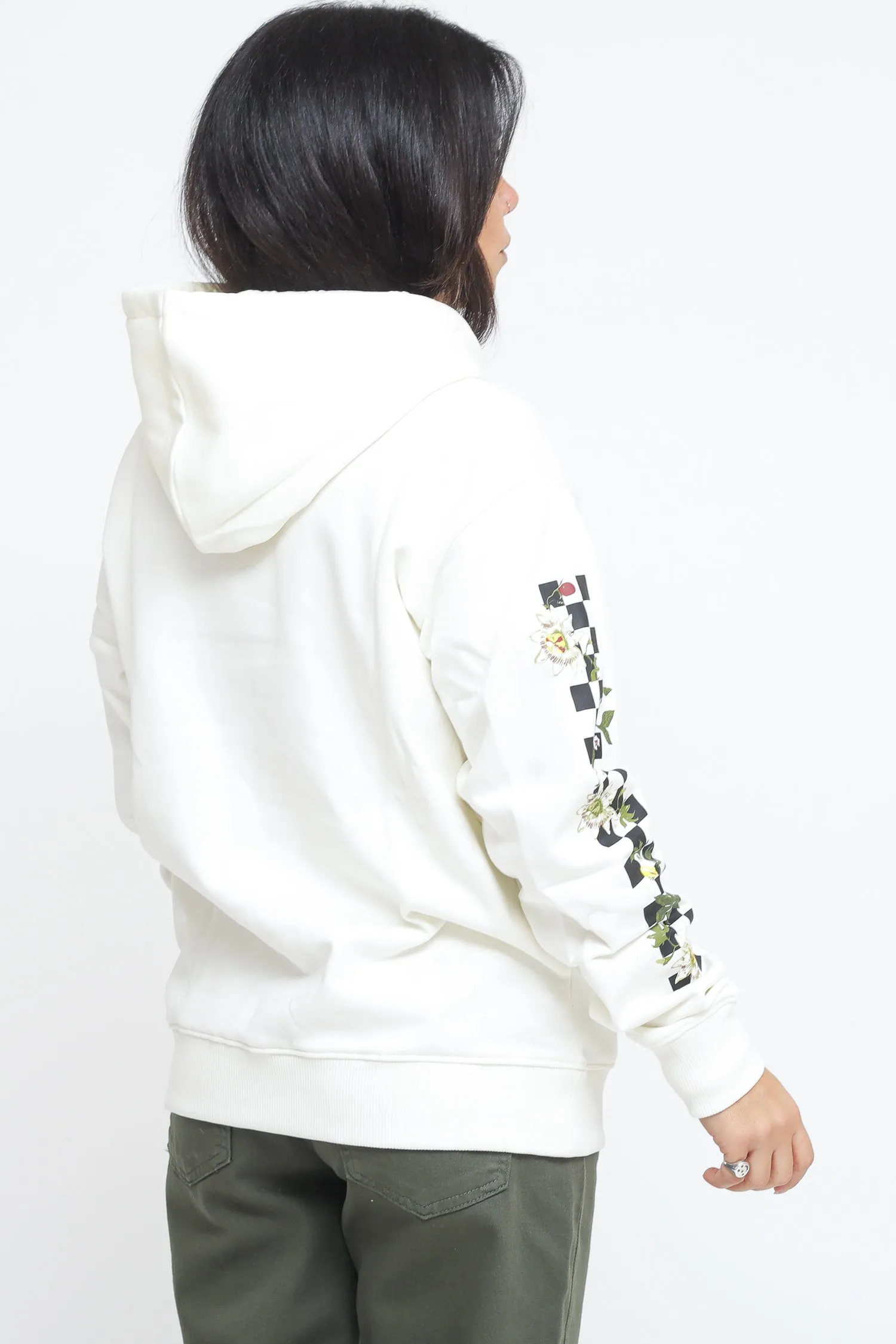 Wyld Tangle Florally Bff Hoodie - Marshmallow